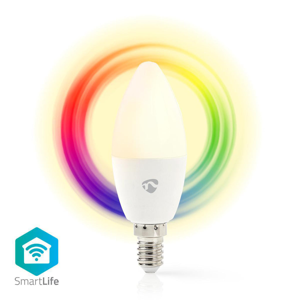 NEDIS WIFILC11WTE14 Wi-Fi Smart LED-lampa full färg och varmvit E14