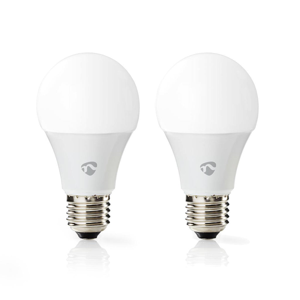 Nedis Wifilc21WTE27 Wi-Fi LED lamps Full-Color and Warm-White E27 2-Pack