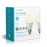 Nedis Wifilc21WTE27 Wi-Fi LED lamps Full-Color and Warm-White E27 2-Pack