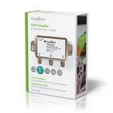 Nedis Samp41120me Catv amplifier max. 9 dB gain 85 - 1218 MHz 2 outputs return channel -4.5 dB 5 - 65 MHz f