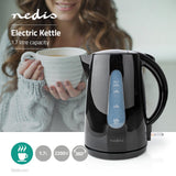 Nedis kawk130ebk kettle 1.7L 2200W noir