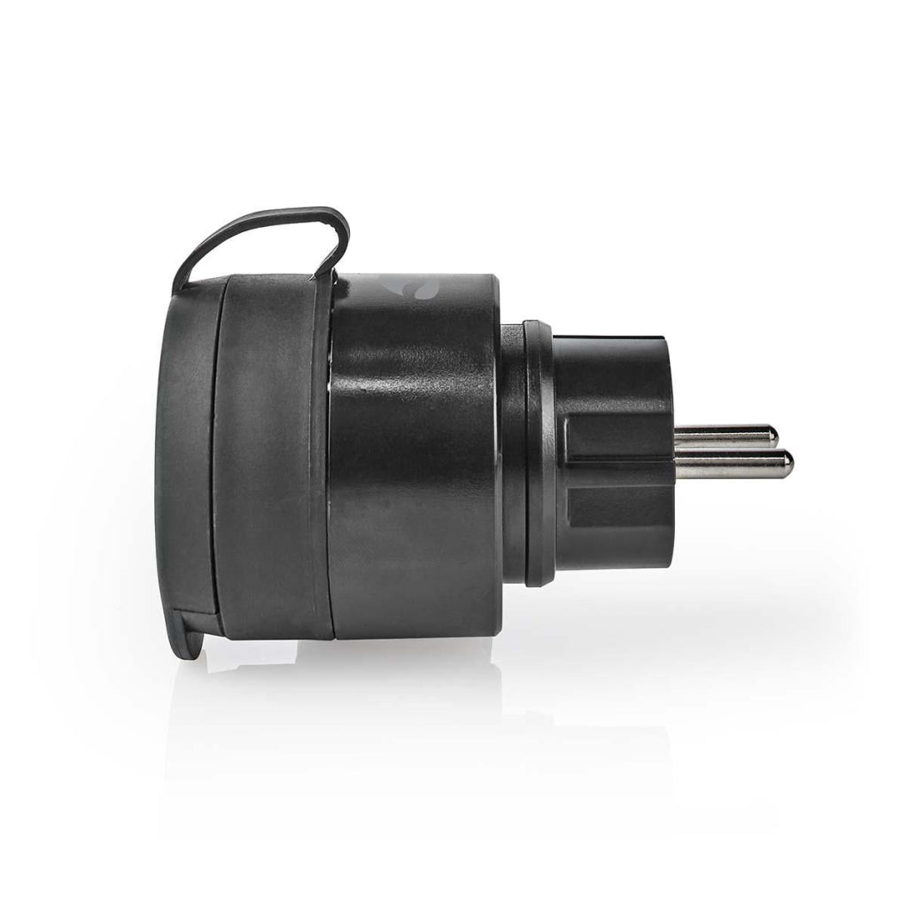 Nedis wifipo110fbk smartlife smart plug wifi ip44 3680w nero