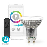 Nedis WiFilrc10GU10 SmartLife Multicolor Lamp Wi-Fi GU10 345 LM 4.9 W RGB Varm til kølig hvid Android-handel; iOS par16