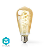 Nedis Wi-Fi LRT10ST64 SmartLife LED Filament Lamp Wi-Fi E27 360 lm 4.9 W Warm to Cool White 1800 - 6500 K Glass Android Trade; ios st64
