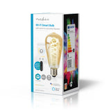 Nedis WIFILRT10ST64 SMARTLIFE LED FILAMENT LAMP WI -FI E27 360 LM 4,9 W Varm til kølig hvid 1800 - 6500 K Glas Android Trade; iOS ST64