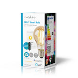 Nedis WiFiLRF10A60 SmartLife LED Filament Lamp Wi-Fi E27 806 lm 7 W Warm White Glass Android iOS Pear