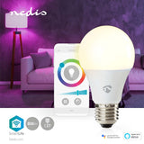 Nedis wifilrc10e27 smartlife vícebarevná lampa wi-fi e27 806 lm 9 w rgb teplá až studená bílá android trade; ios peer
