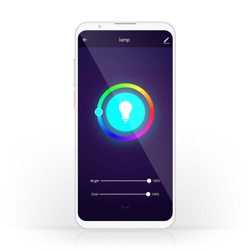 Nedis wifilrc10e27 smartlife vícebarevná lampa wi-fi e27 806 lm 9 w rgb teplá až studená bílá android trade; ios peer