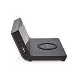 Nedis WCACQ20BK Alarm clock with wireless charger Qi Black