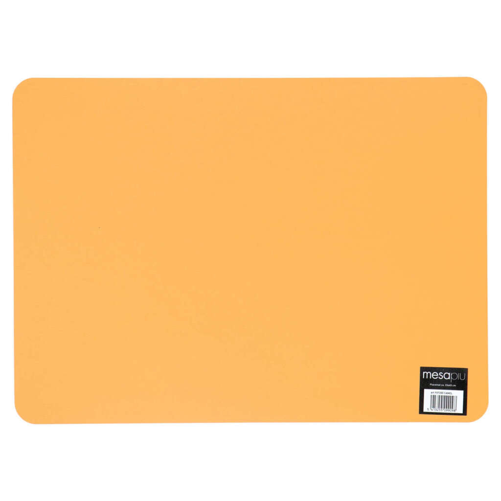 Mesapiu placemat leather look camel 45x33 cm