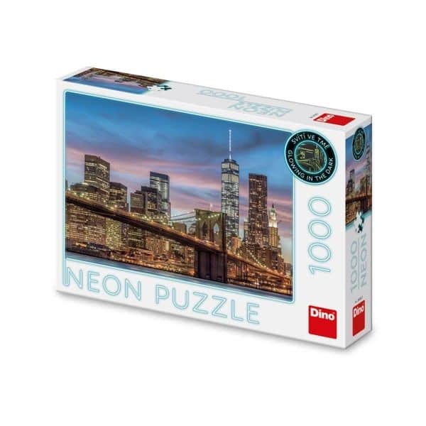 Dinotoys Dino Puzzle - Glow in the Dark Manhattan New York - 1000 pieces