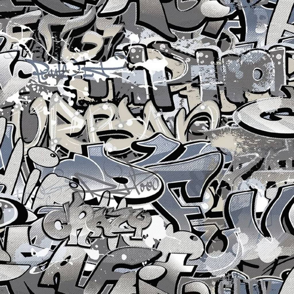 Severni zid noordwand ozadje dobre vibracije grafiti siva in modra
