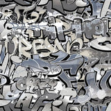 Severni zid noordwand ozadje dobre vibracije grafiti siva in modra