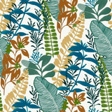 Noordwand Wallpaper gutt Vibes grouss Blieder blo a gréng