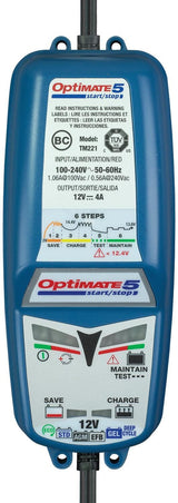 Tecmate battery charger optimate 5 start stop optimate 5 charger 4a