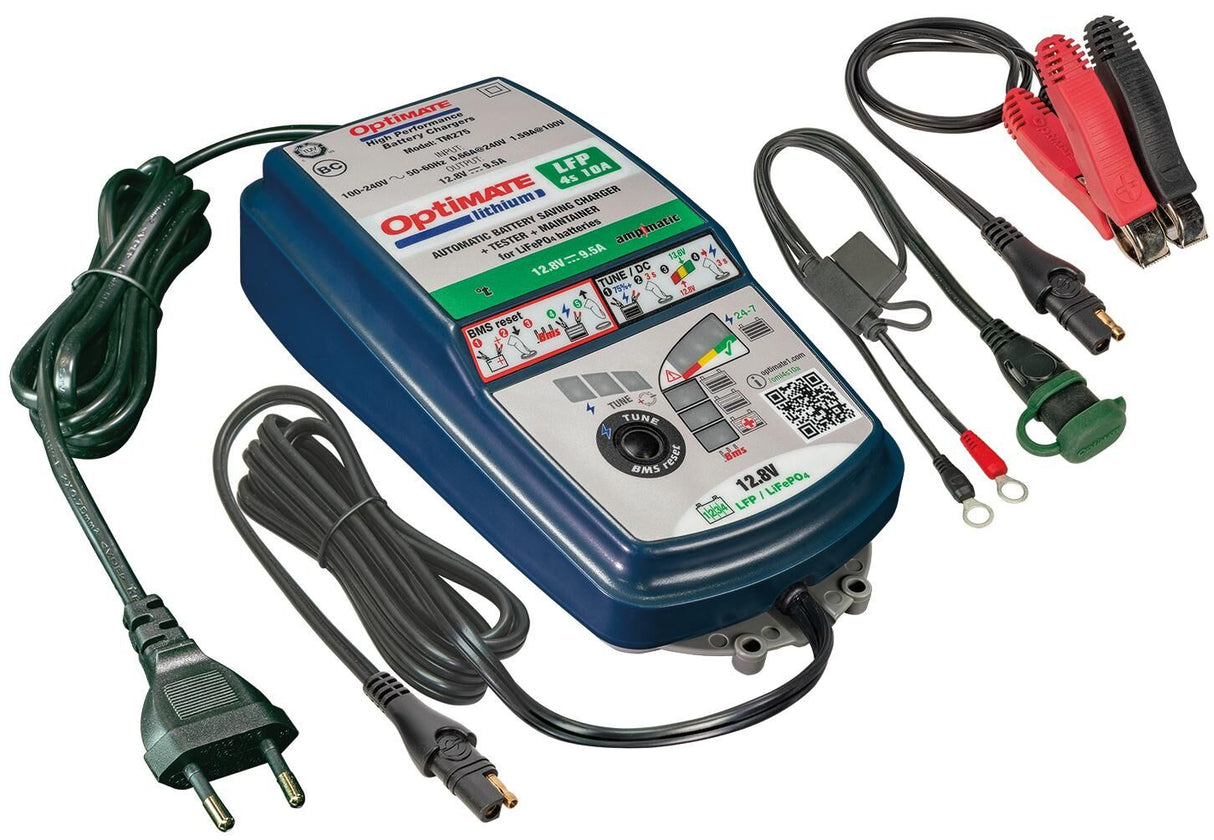 Tecmate acculader optimate lithium 4s 10a . optimate 4s charger lithium 9.5a