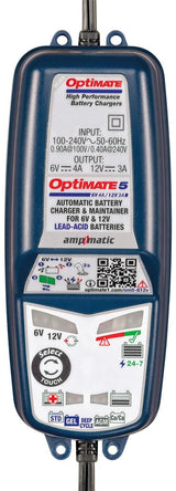 Tecmate acculader optimate 5 select optimate 5 charger voltmatic 6v 12v