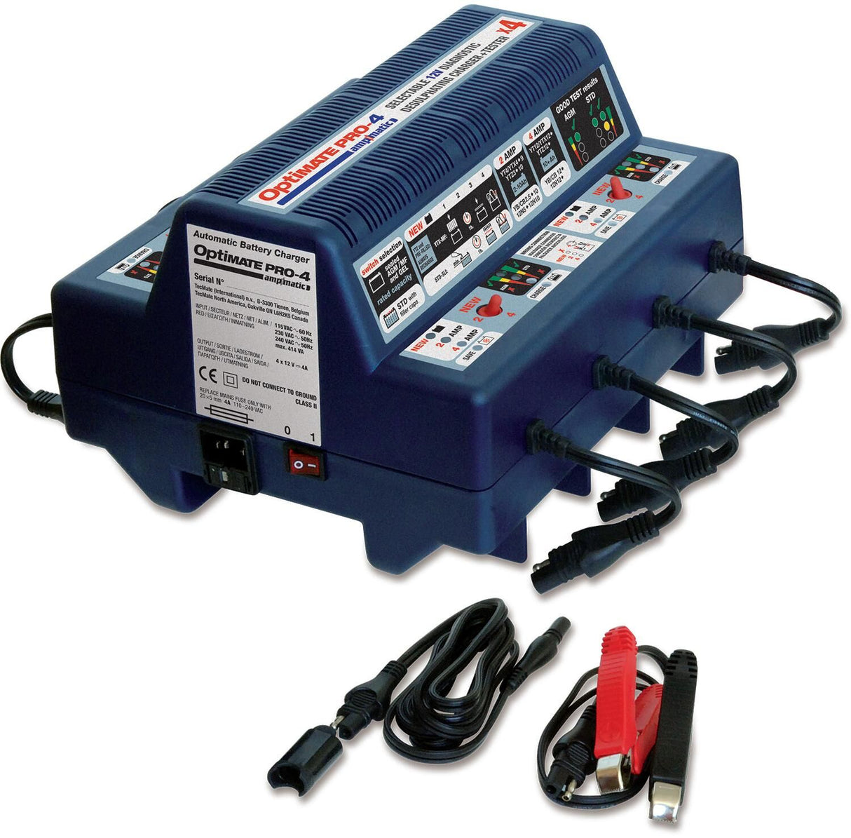 Tecmate acculader optimate pro-4 optimate pro-4 charger