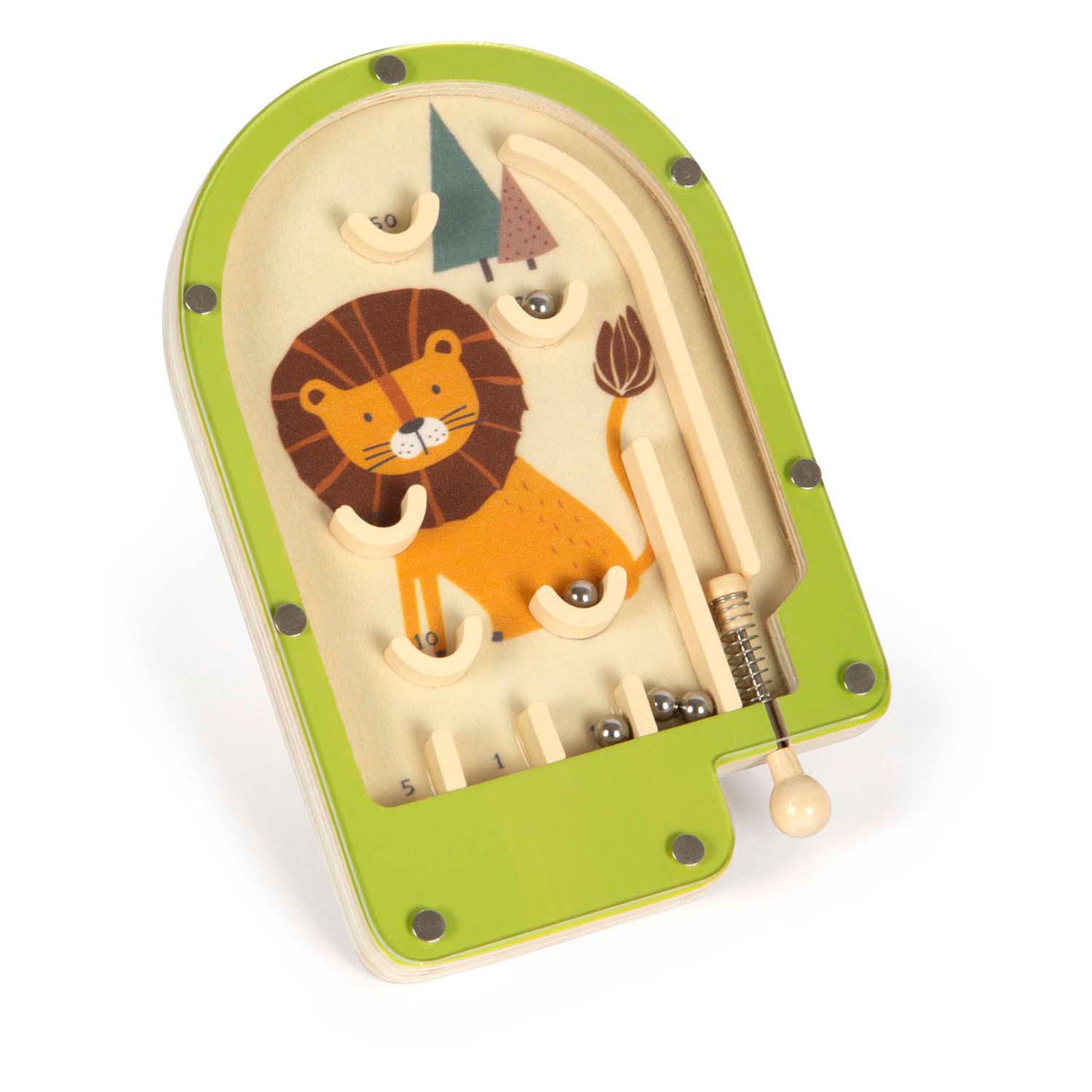 Petit pied - lion de gibier en bois en bois en bois