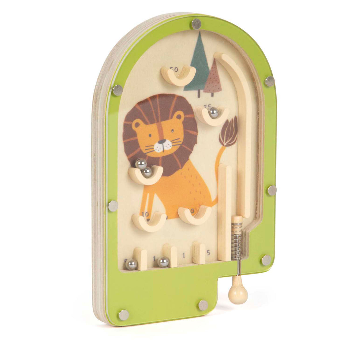 Petit pied - lion de gibier en bois en bois en bois