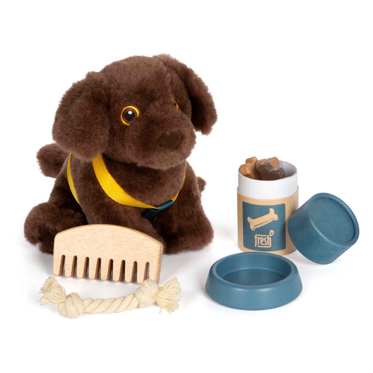 Small Foot - Cuddle dog with carrier bag and care set