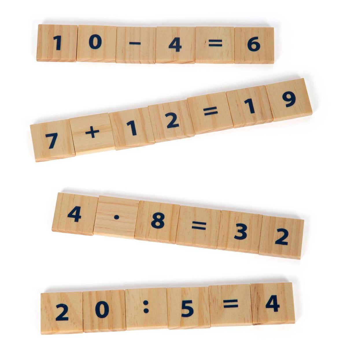 Small foot - wooden learning box with math rods and math block set