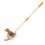 Small foot - canard à pousser en bois avec tête mobile
