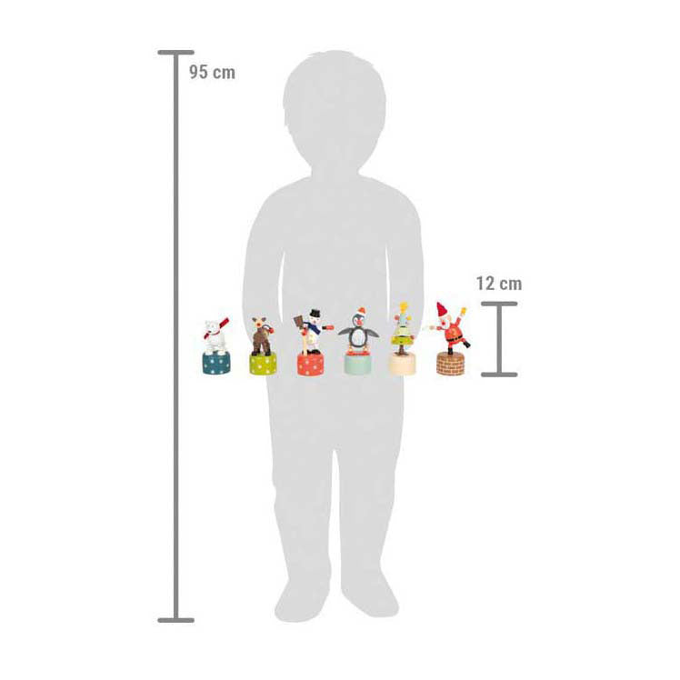 Mała stopa - ekspozytor figur tanecznych bożonarodzeniowych i zimowych, 12 szt.