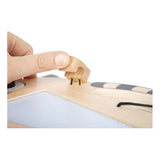 Lille fod - magnetisk tegnebræt træ