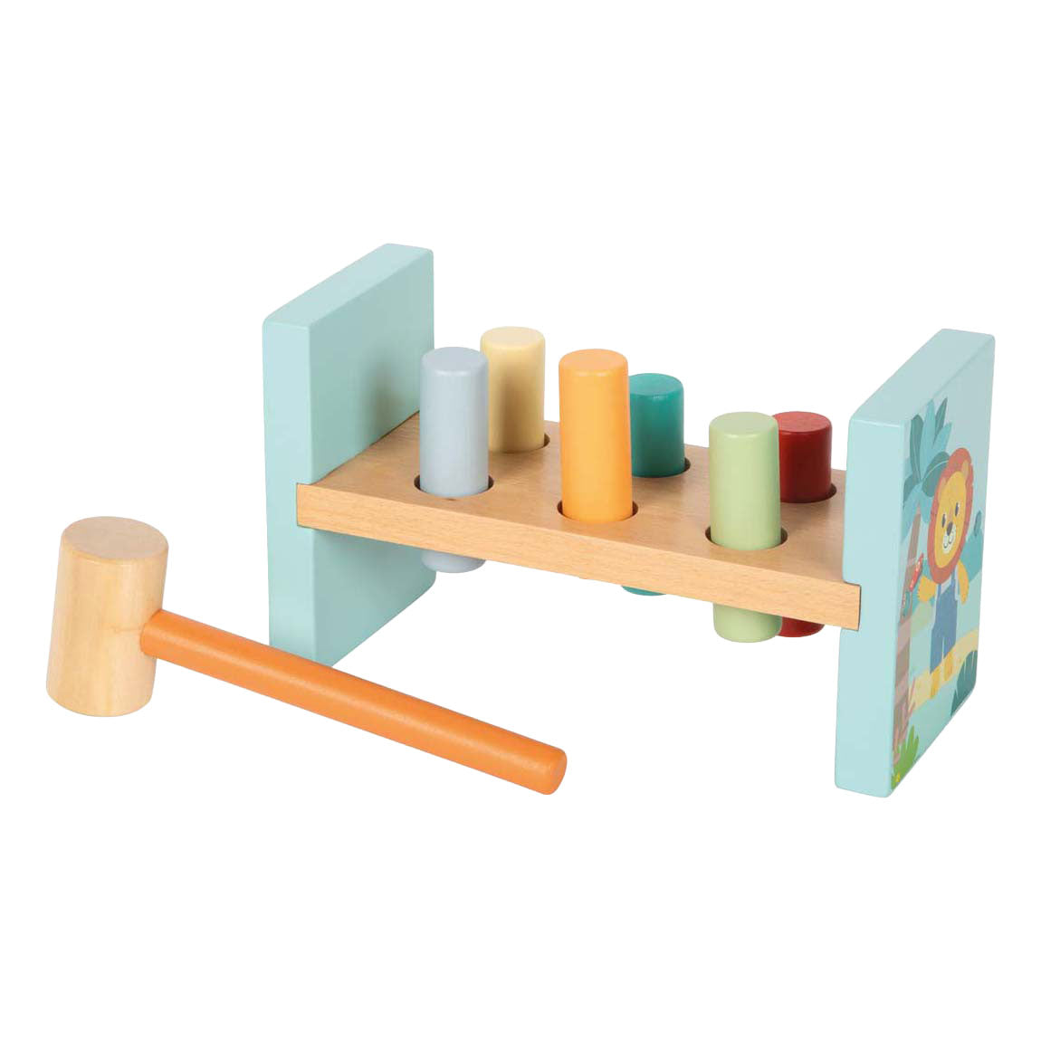 Small foot - houten hamerbank jungle friends fsc