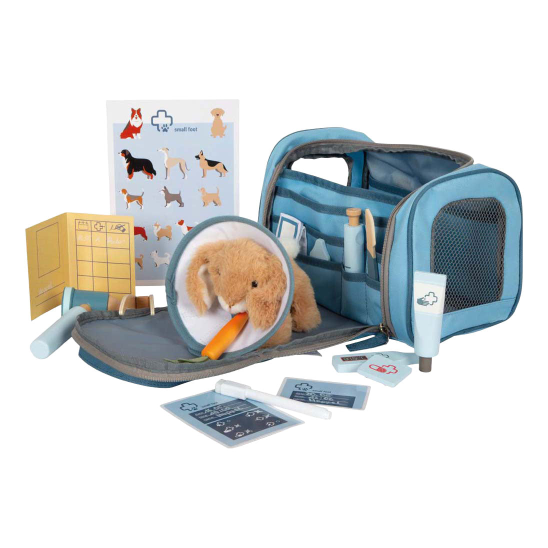 Small foot - vet bag with plush rabbit