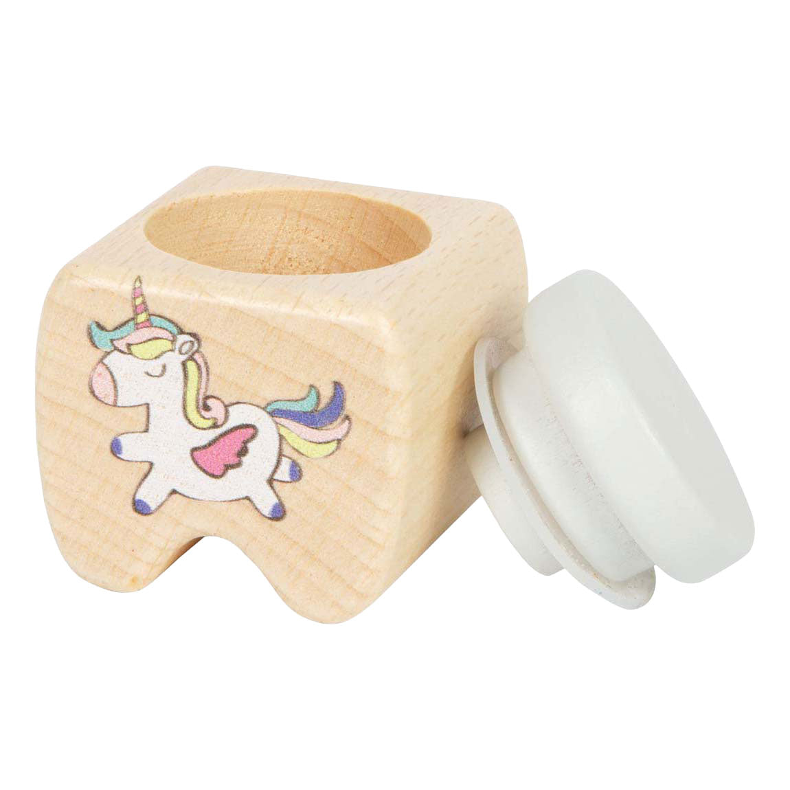 Small foot - houten melktandendoosjes - 4st.