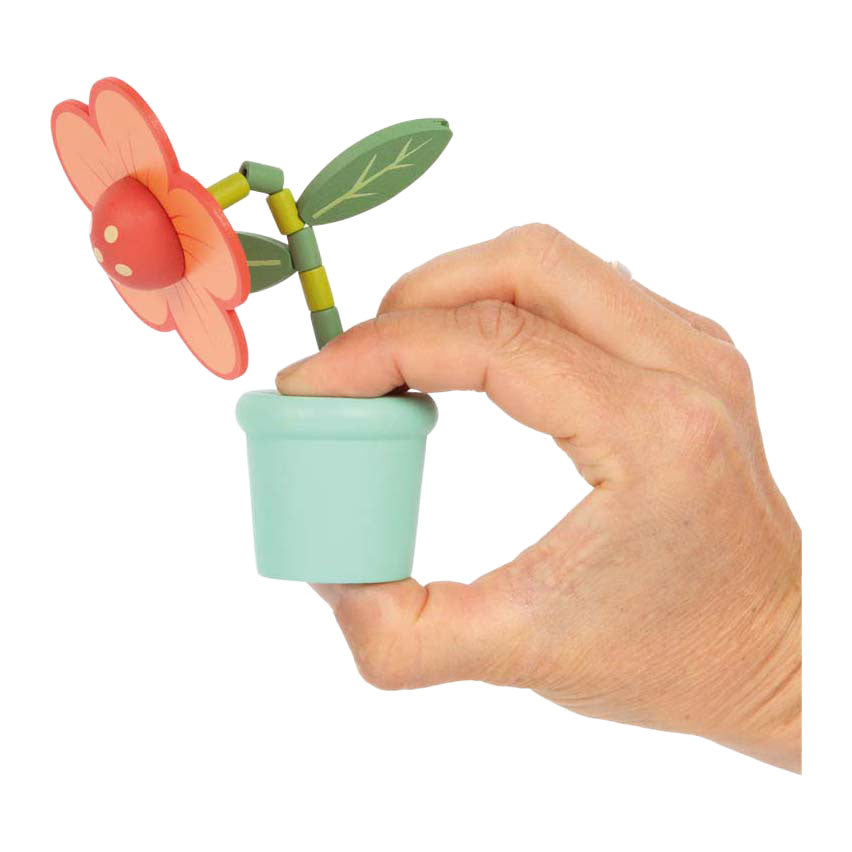 Small foot - houten dansende bloemenfiguren - 10st.