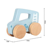 Small foot - houten duwautootje blauw