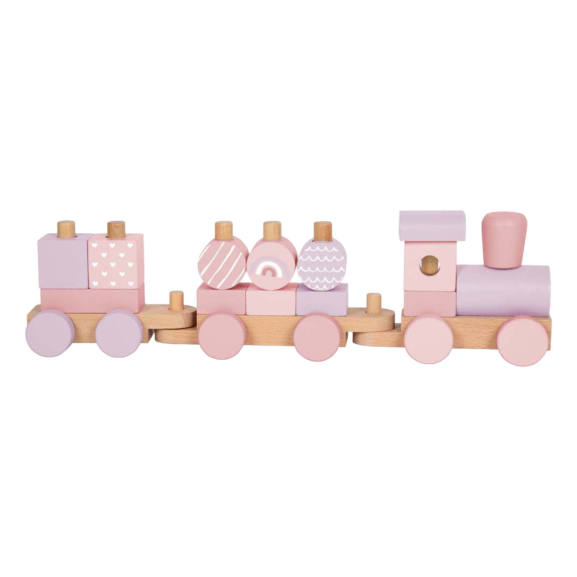 Small foot - wooden train pink