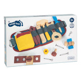 Small foot wooden tool with strap