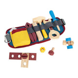 Small foot wooden tool with strap