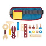 Small foot wooden tool with strap