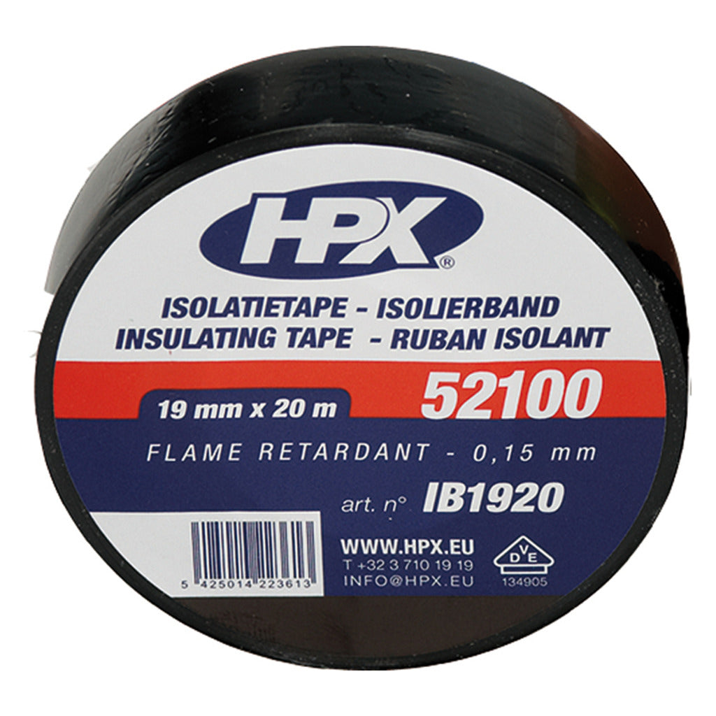 Hpx insulation tape black 19mmx20m