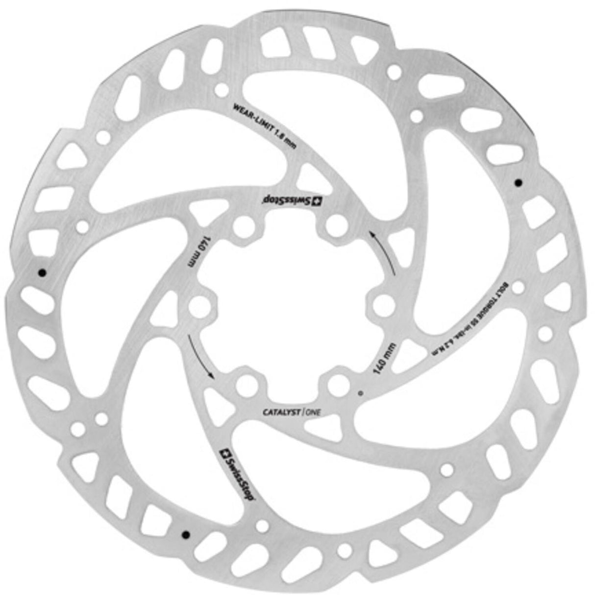 Swissstop - bromsskivakatalysator En 6 bult 140mm
