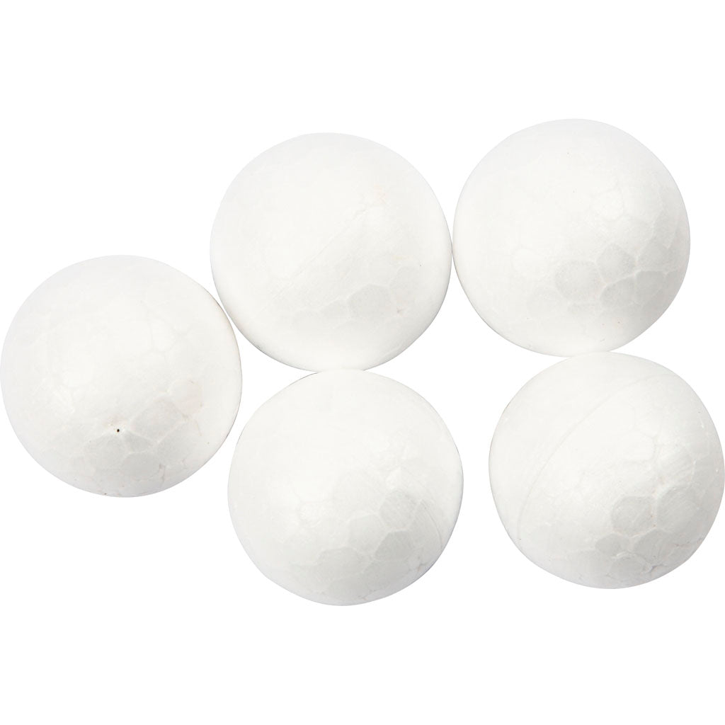 Creativ company balls, d 2 cm, white, 200 pieces 1 box