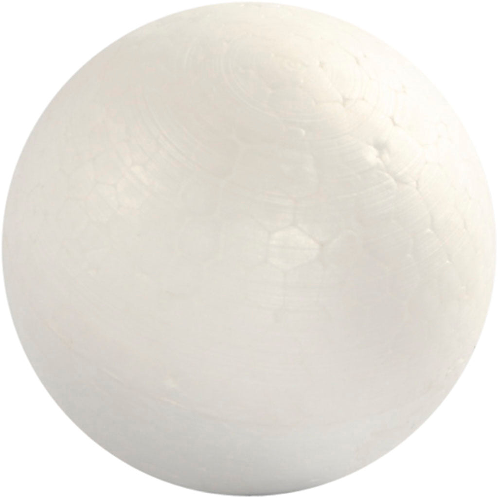 Creativ company balls, d 6 cm, white, 5 pieces 1 box