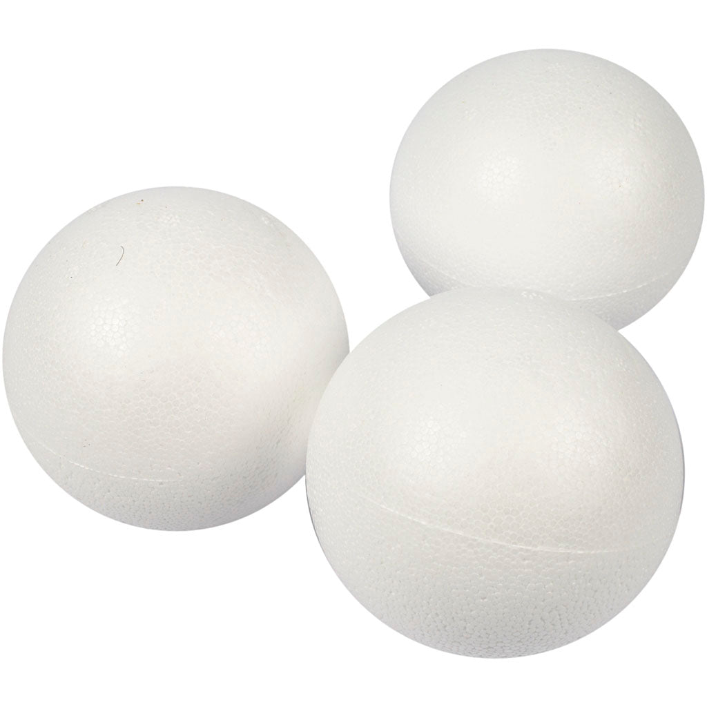 Creativ company balls, d 8 cm, white, 25 pieces 1 box
