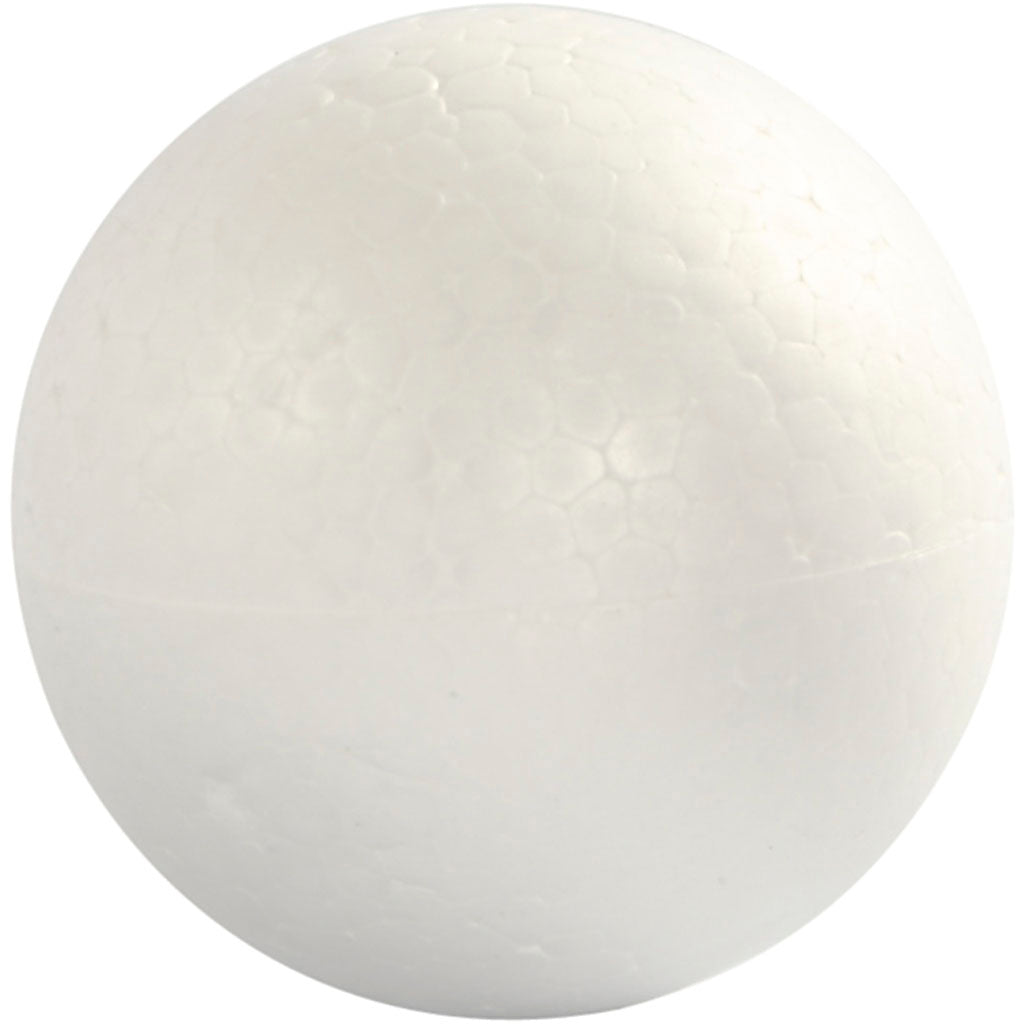 Creativ company balls, d 8 cm, white, 5 pieces 1 box