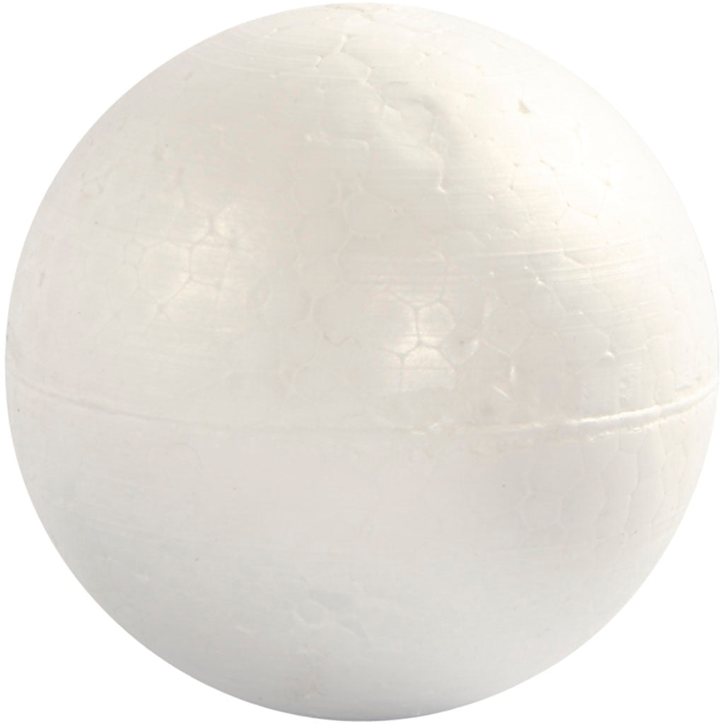 Creativ company balls, d 10 cm, white, 5 pieces 1 box