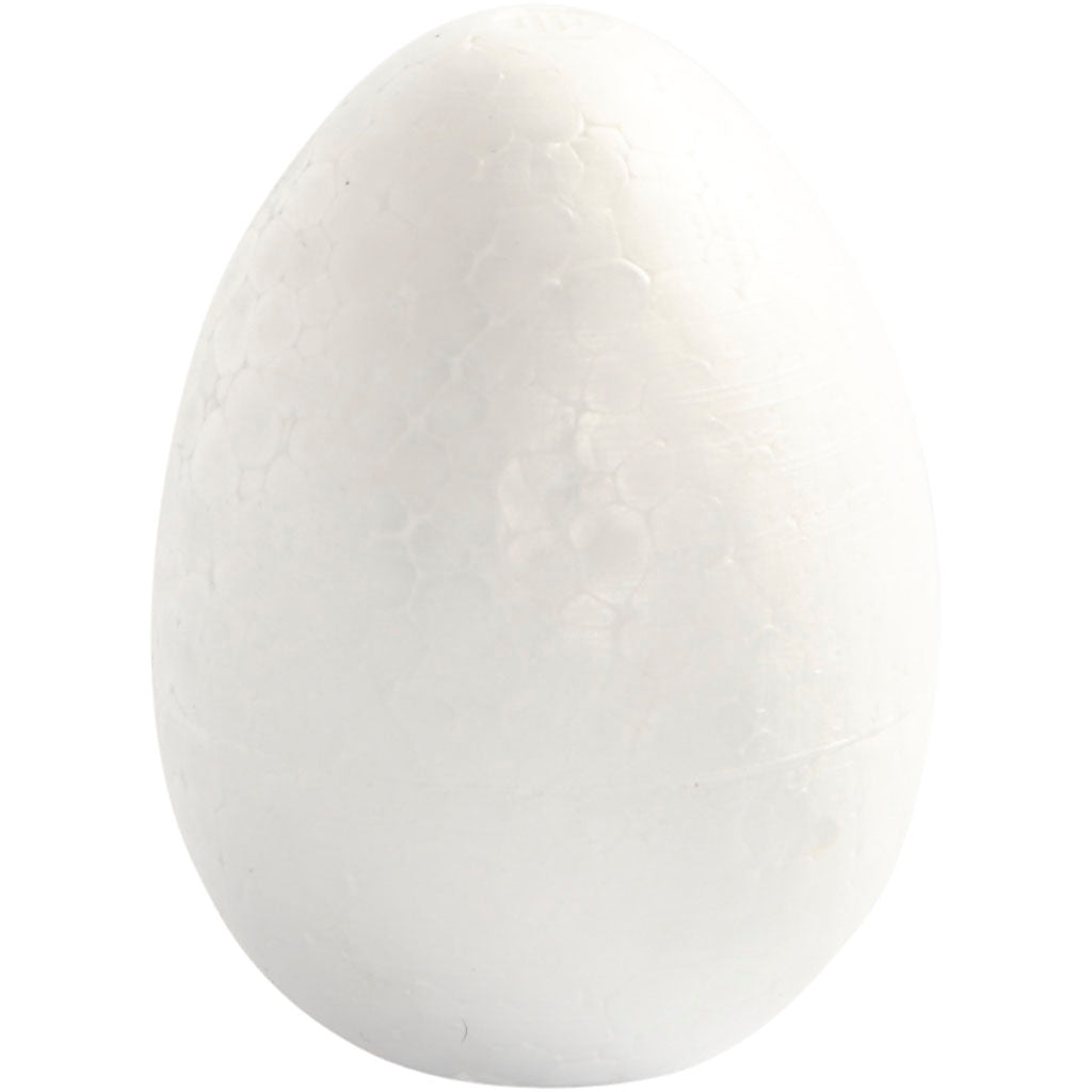 Creativ company eggs, h: 8 cm, white, 5 pieces 1 box