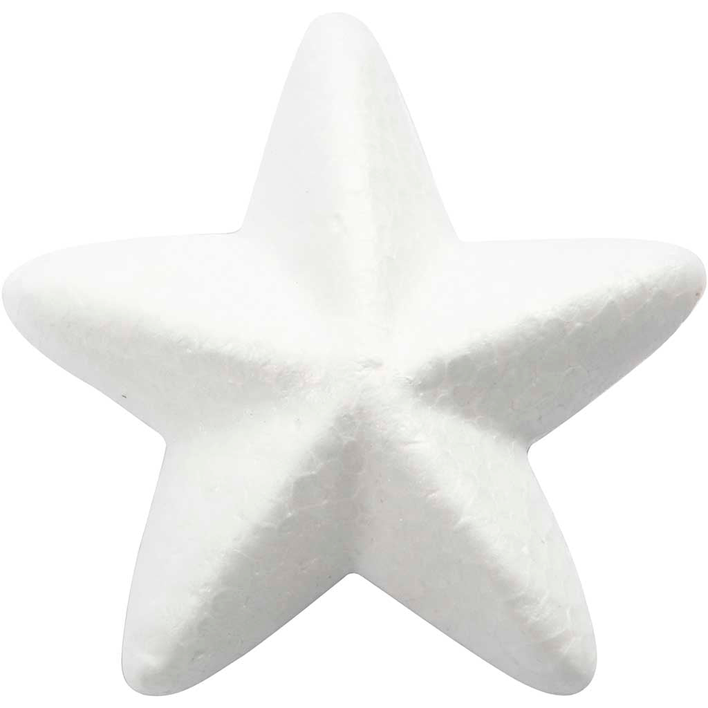 Creativ company stars, w: 6 cm, white, 50 pieces 1 box