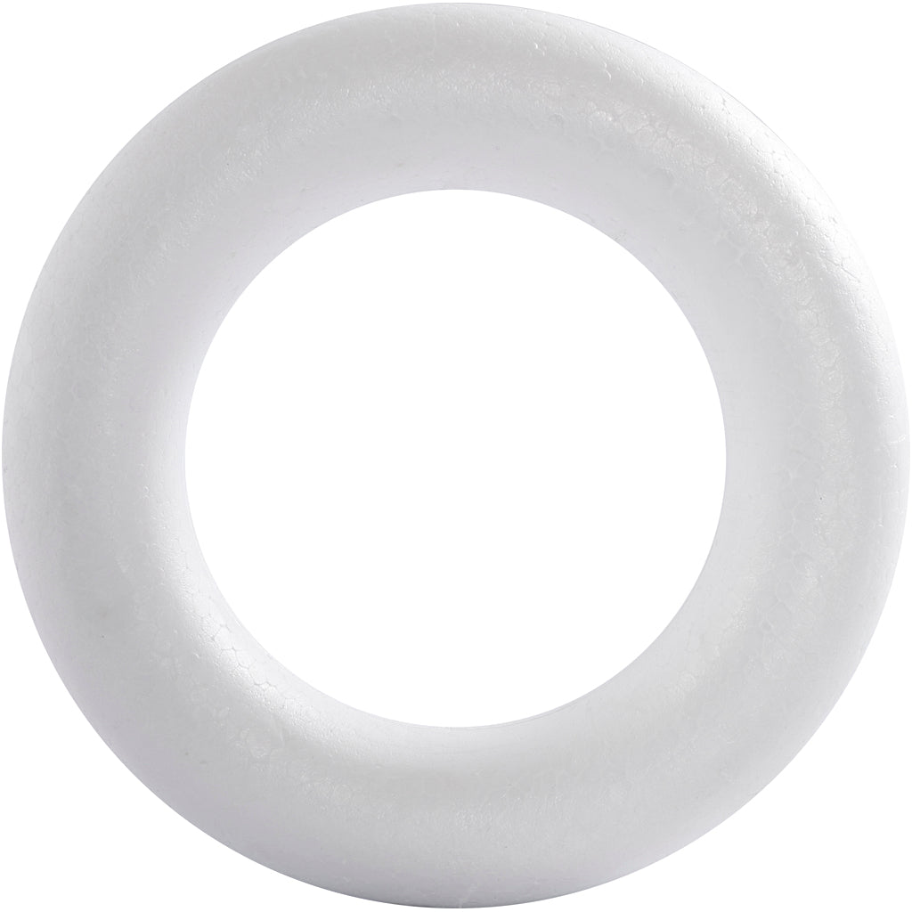 Creativ company styrofoam ring with round back, 35cm