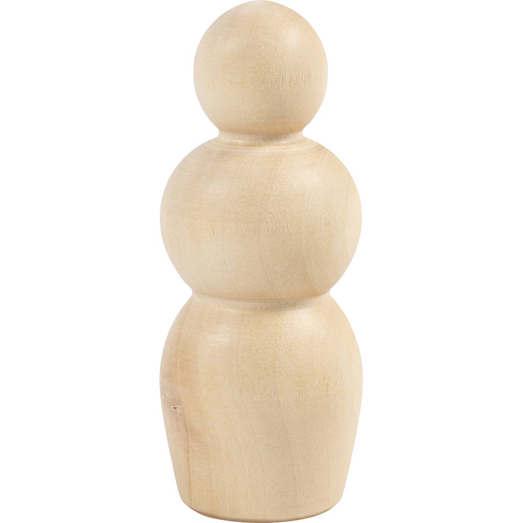 Creativ company houten figuur, zandlopervorm, h: 7,5 cm, 5 stuk 1 doos