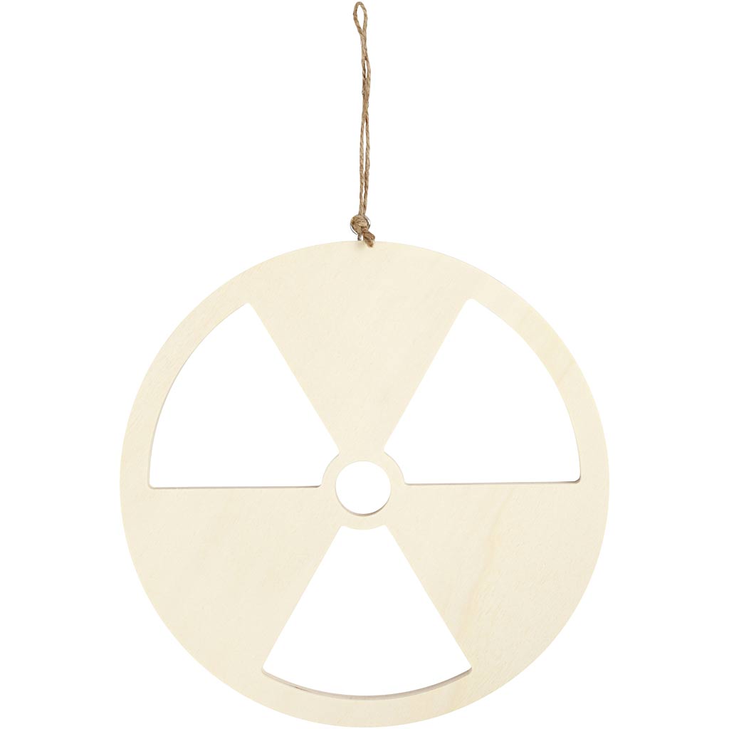 Creative company shield, no nuclear energy, size 21.3 cm, thickness 0.9 cm, 1 piece
